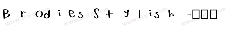 Brodies Stylish字体转换